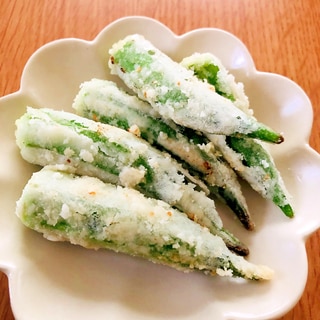 白だし！オクラのから揚げ